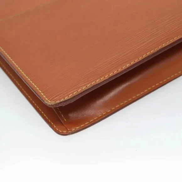 LOUIS VUITTON Epi Pochette Homme Clutch Bag Zipangu Gold M52528 LV Auth 126195 - Picture 3 of 16